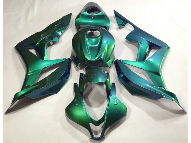 Emerald Green Plain 2007-2008 Honda CBR600RR Fairings Factory