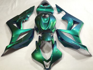 Emerald Green Plain 2007-2008 Honda CBR600RR Fairings Factory