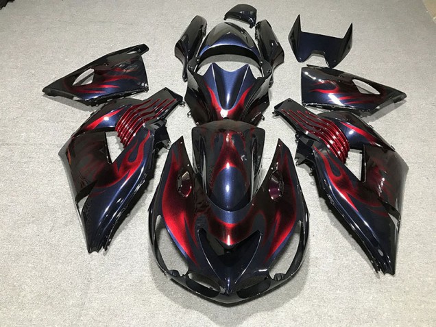 Flame 2006-2011 Kawasaki ZX14R Fairings Factory Flame 2006-2011 Kawasaki ZX14R Fairings Factory