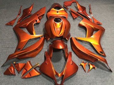Flat Orange 2007-2008 Honda CBR600RR Fairings Factory