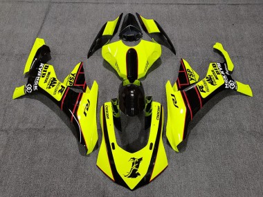Floro Yellow and Black 2015-2019 Yamaha R1 Fairings Factory