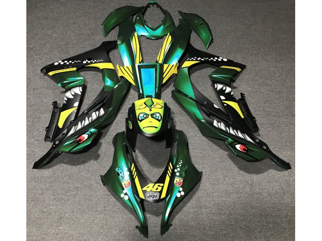 Forest Green Shark 2016-2019 Kawasaki ZX10R Fairings Factory Forest Green Shark 2016-2019 Kawasaki ZX10R Fairings Factory