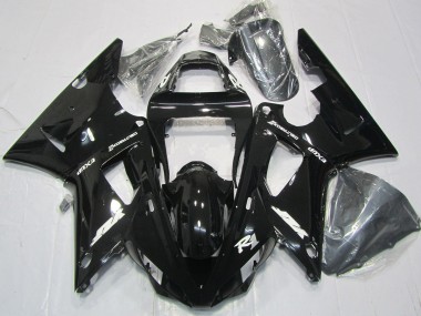 Gloss Black 2000-2001 Yamaha R1 Fairings Factory
