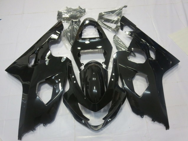 Gloss Black 2004-2005 Suzuki GSXR 600-750 Fairings Factory Gloss Black 2004-2005 Suzuki GSXR 600-750 Fairings Factory