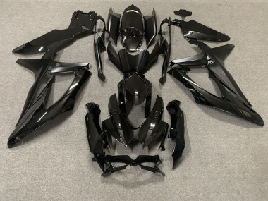 Gloss Black 2008-2010 Suzuki GSXR 600-750 Fairings Factory