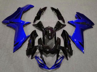 Gloss Black and Aqua Blue 2011-2020 Suzuki GSXR 600-750 Fairings Factory