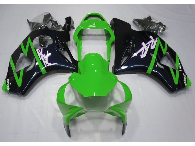 Gloss Black and Green 2002-2003 Honda CBR954 Fairings Factory Gloss Black and Green 2002-2003 Honda CBR954 Fairings Factory
