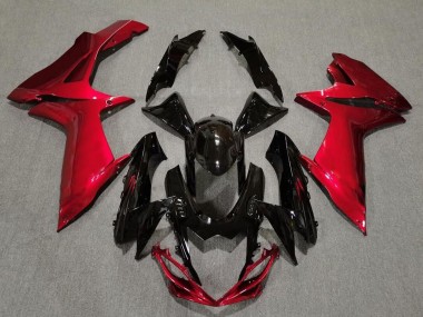 Gloss Black and Lava Red 2011-2020 Suzuki GSXR 600-750 Fairings Factory