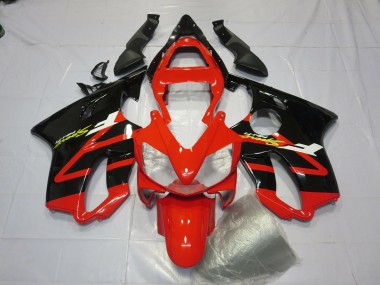 Gloss Black and Red 2001-2003 Honda CBR600 F4i Fairings Factory