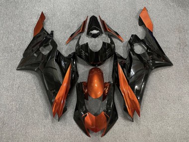 Gloss Black & Burnt Orange 2017-2019 Yamaha R6 Fairings Factory