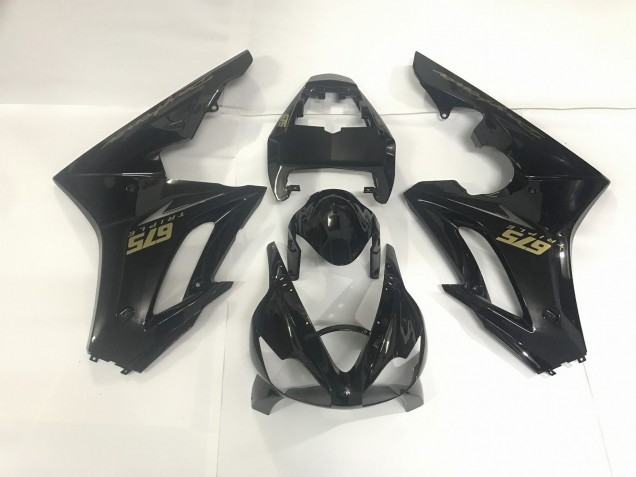Gloss Black & Gold 2009-2012 Triumph Daytona 675 Fairings Factory Gloss Black & Gold 2009-2012 Triumph Daytona 675 Fairings Factory
