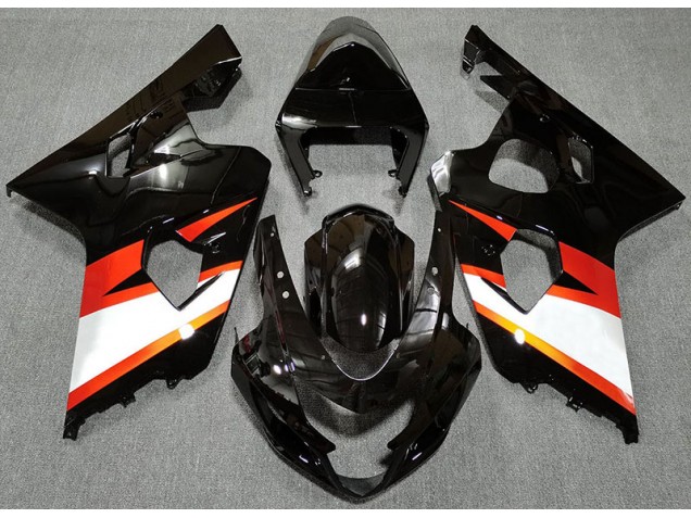 Gloss Black & Orange 2004-2005 Suzuki GSXR 600-750 Fairings Factory Gloss Black & Orange 2004-2005 Suzuki GSXR 600-750 Fairings Factory