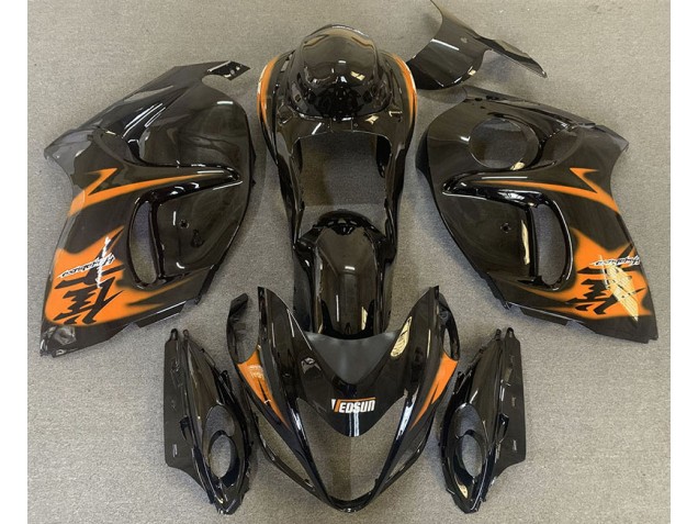 Gloss Black & Orange 2008-2019 Suzuki GSXR 1300 Fairings Factory Gloss Black & Orange 2008-2019 Suzuki GSXR 1300 Fairings Factory