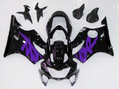 Gloss Black & Purple 1999-2000 Honda CBR600 F4 Fairings Factory