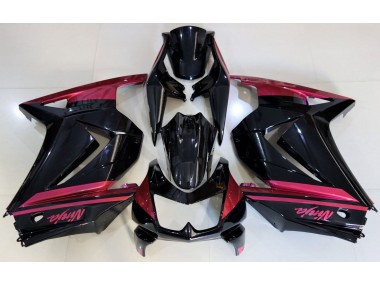 Gloss Black & Red 2008-2013 Kawasaki Ninja 250 Fairings Factory
