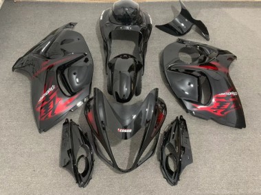 Gloss Black & Red 2008-2019 Suzuki GSXR 1300 Fairings Factory