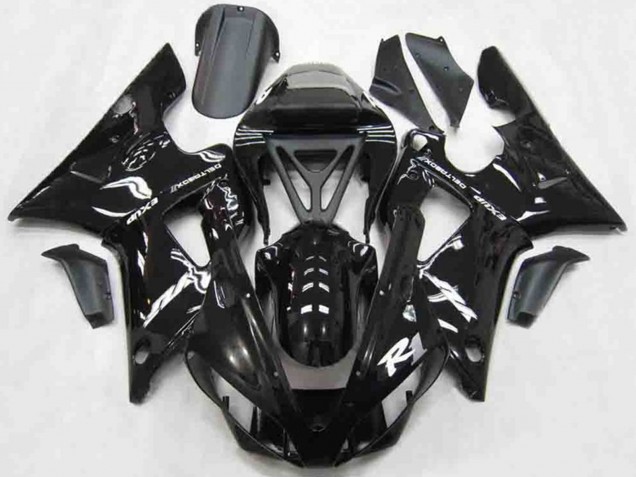 Gloss Black Style 2000-2001 Yamaha R1 Fairings Factory Gloss Black Style 2000-2001 Yamaha R1 Fairings Factory