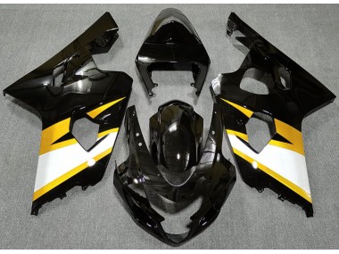 Gloss Black & Yellow 2004-2005 Suzuki GSXR 600-750 Fairings Factory