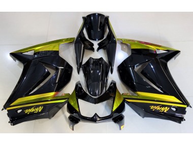 Gloss Black & Yellow 2008-2013 Kawasaki Ninja 250 Fairings Factory