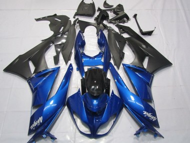 Gloss Blue 2009-2012 Kawasaki ZX6R Fairings Factory