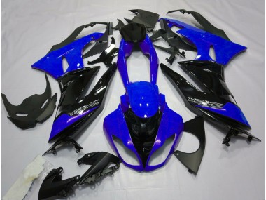 Gloss Blue and Black 2009-2012 Kawasaki ZX6R Fairings Factory