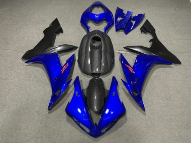 Gloss Blue and Carbon Style 2004-2006 Yamaha R1 Fairings Factory