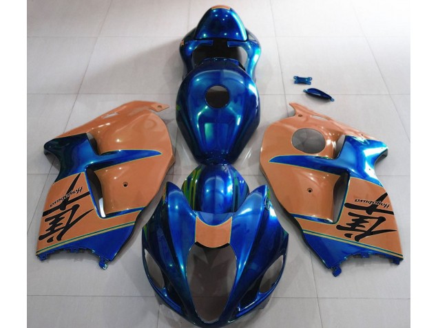 Gloss Blue and Desert Tan 1997-2007 Suzuki GSXR 1300 Fairings Factory Gloss Blue and Desert Tan 1997-2007 Suzuki GSXR 1300 Fairings Factory