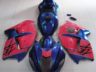 Gloss Blue and Red 1997-2007 Suzuki GSXR 1300 Fairings Factory