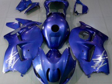 Gloss Blue & Silver Logo 1997-2007 Suzuki GSXR 1300 Fairings Factory
