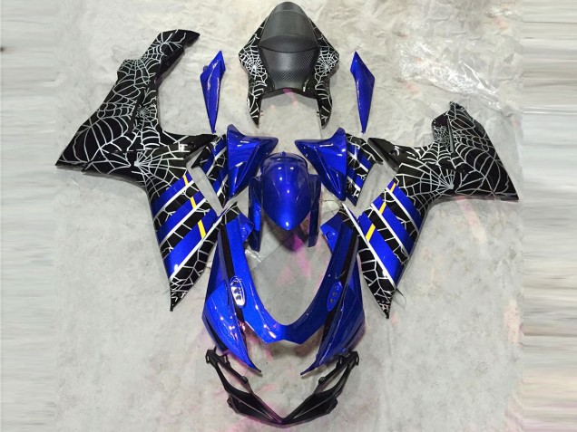 Gloss Blue Spider 2011-2020 Suzuki GSXR 600-750 Fairings Factory Gloss Blue Spider 2011-2020 Suzuki GSXR 600-750 Fairings Factory