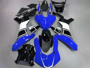 Gloss Blue White and Black 2015-2019 Yamaha R1 Fairings Factory