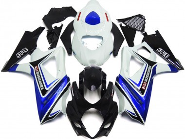 Gloss Blue with White and black OEM Style 2007-2008 Suzuki GSXR 1000 Fairings Factory