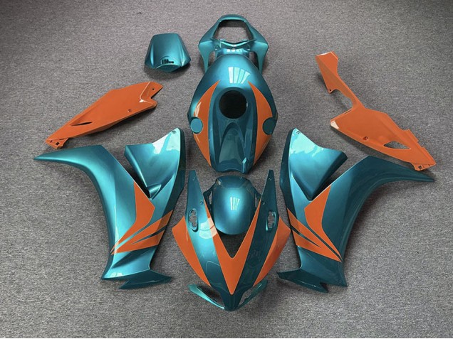 Gloss Cyan and Orange 2012-2016 Honda CBR1000RR Fairings Factory