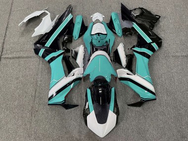 Gloss Cyan White and Black 2017-2019 Honda CBR1000RR Fairings Factory