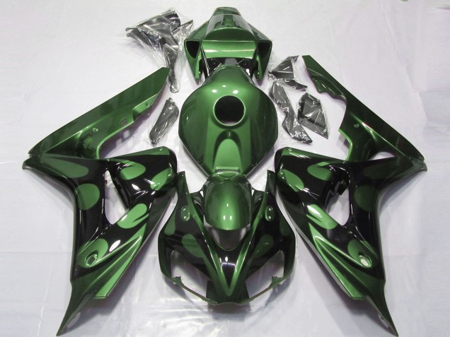 Gloss Green and Black 2006-2007 Honda CBR1000RR Fairings Factory Gloss Green and Black 2006-2007 Honda CBR1000RR Fairings Factory