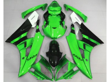 Gloss Green and Black 2006-2007 Yamaha R6 Fairings Factory