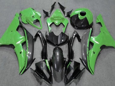 Gloss Green and Carbon 2008-2016 Yamaha R6 Fairings Factory