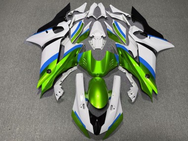 Gloss Green and Light Blue 2017-2019 Yamaha R6 Fairings Factory
