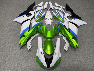 Gloss Green and Light Blue 2017-2019 Yamaha R6 Fairings Factory