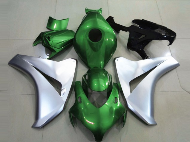 Gloss Green and Silver 2008-2011 Honda CBR1000RR Fairings Factory Gloss Green and Silver 2008-2011 Honda CBR1000RR Fairings Factory