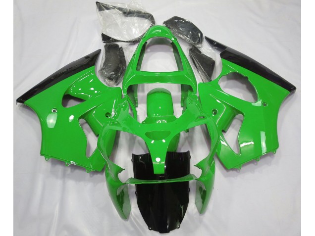 Gloss Green & Black 2000-2002 Kawasaki ZX6R Fairings Factory Gloss Green & Black 2000-2002 Kawasaki ZX6R Fairings Factory