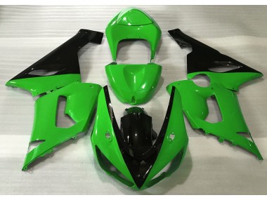 Gloss Green & Black 2005-2006 Kawasaki ZX6R Fairings Factory