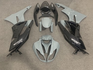 Gloss Grey and Black 2009-2012 Kawasaki ZX6R Fairings Factory