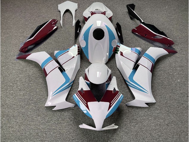 Gloss Light Blue and Maroon 2012-2016 Honda CBR1000RR Fairings Factory