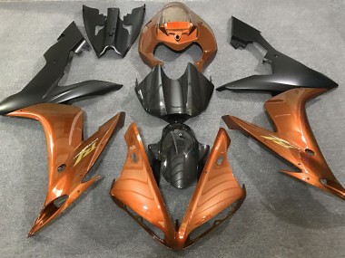 Gloss Orange and Carbon Style 2004-2006 Yamaha R1 Fairings Factory