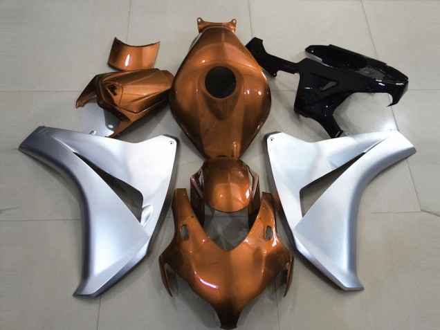 Gloss Orange and Silver 2008-2011 Honda CBR1000RR Fairings Factory Gloss Orange and Silver 2008-2011 Honda CBR1000RR Fairings Factory