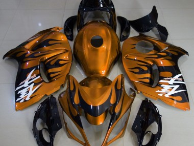 Gloss Orange & Black 2008-2019 Suzuki GSXR 1300 Fairings Factory