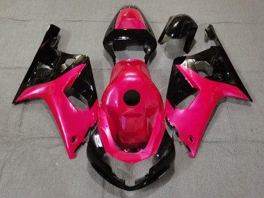 Gloss Pink and Black 2001-2003 Suzuki GSXR 600-750 Fairings Factory