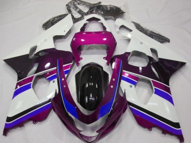 Gloss Pink and Blue 2004-2005 Suzuki GSXR 600-750 Fairings Factory