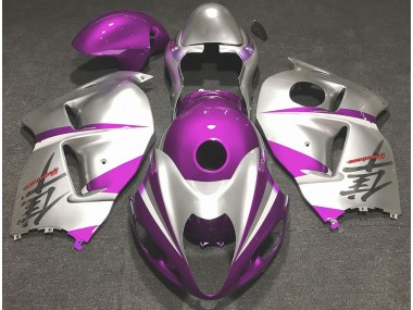Gloss Pink and Silver 1997-2007 Suzuki GSXR 1300 Fairings Factory